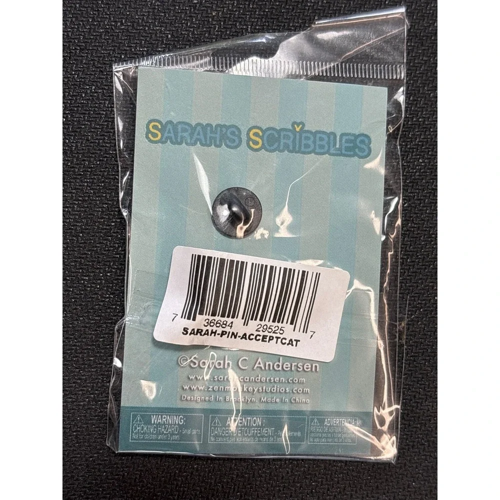 Sarahs Scribbles Difficult Cat Enamel Pin Collectible Brooch